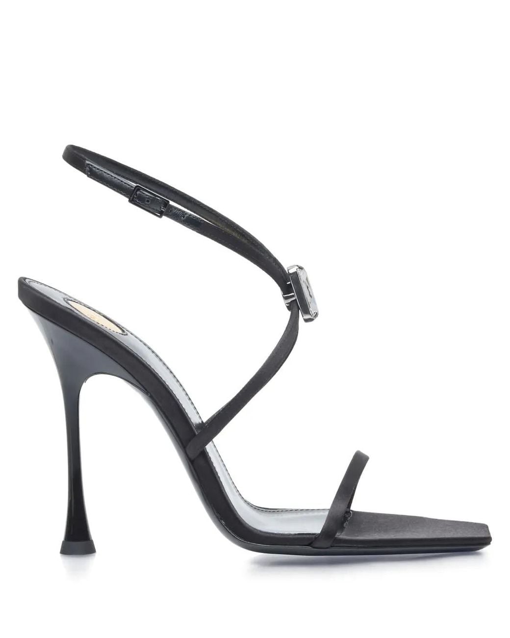 Saint Laurent Metallic 110Mm Strappy Sandals
