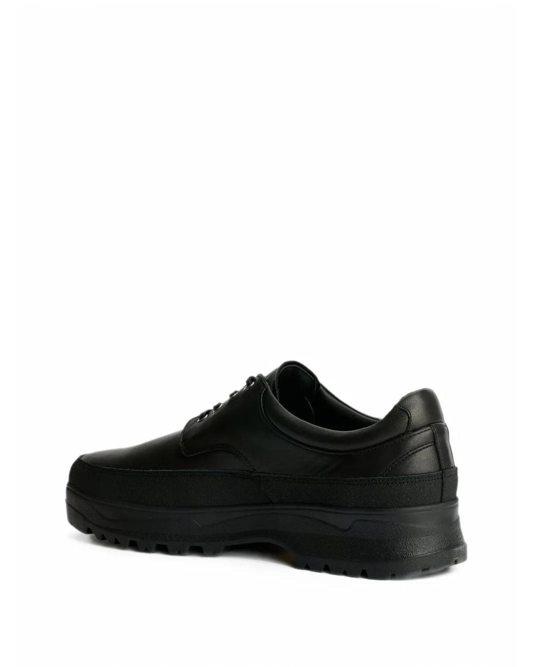 Tarvas Black Derby Shoes for men