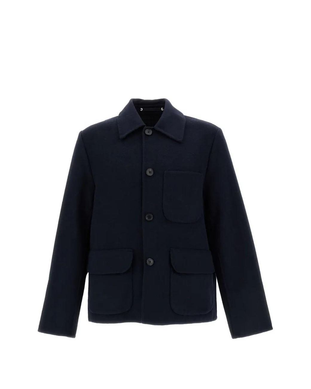 Paul Smith Blue Double-Faced Wool-Blend Chore Jacket for men