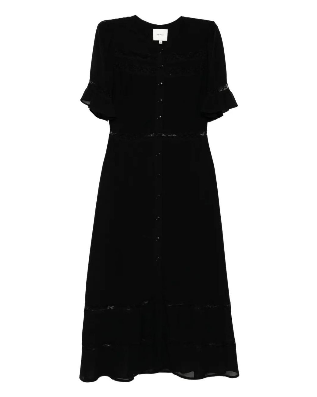 Reformation Black Woodson Dress