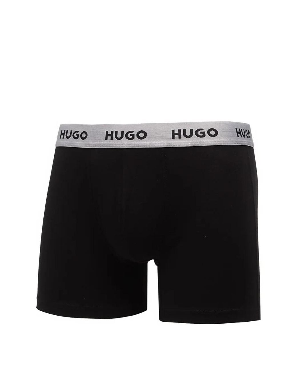 HUGO Black Logo Boxer Briefs (Set Of Three) for men