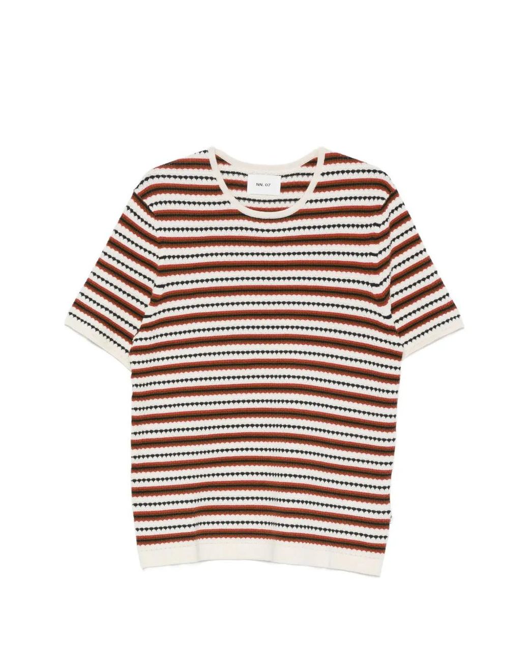NN07 Natural Bari 6686 Striped T-Shirt for men