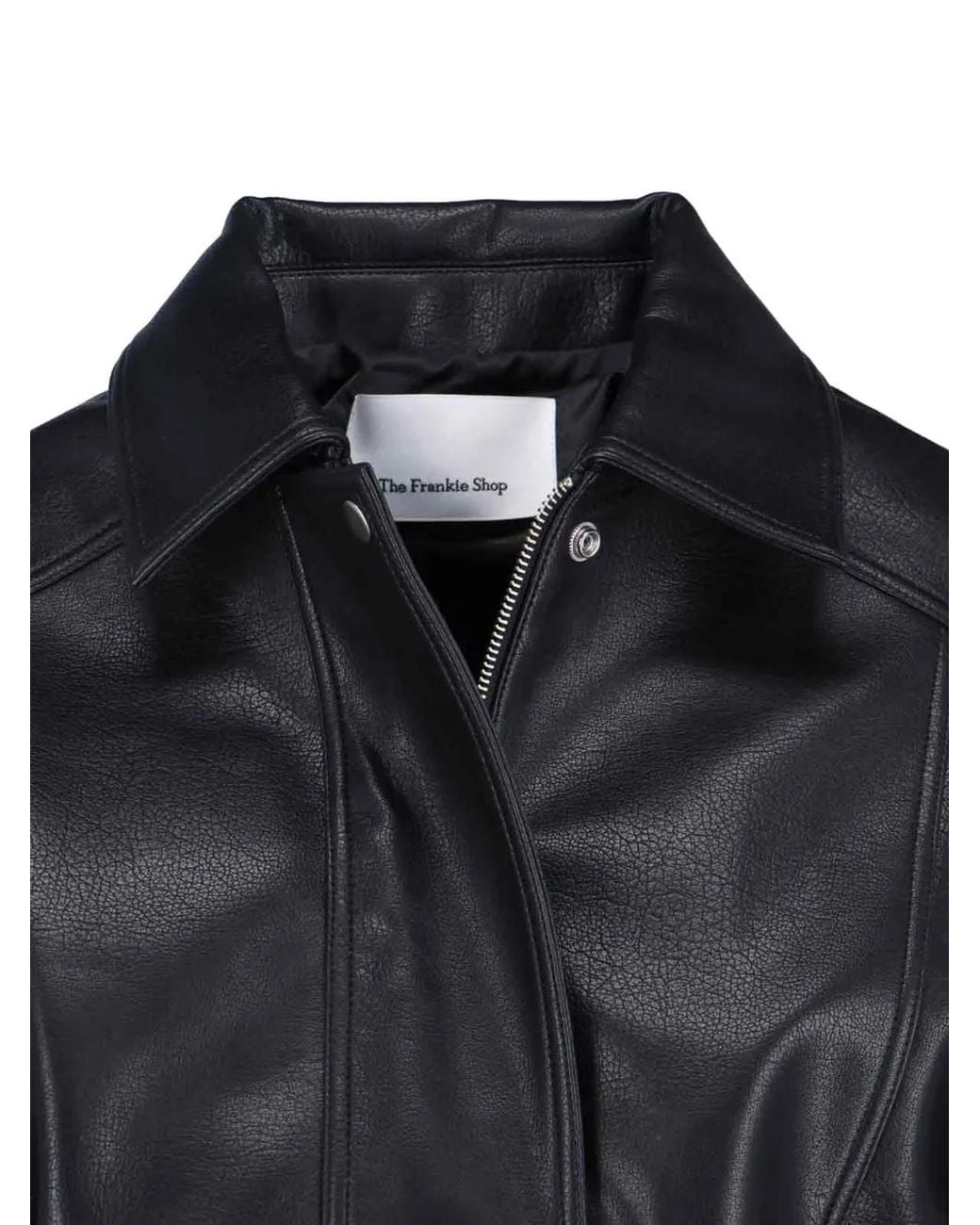 Frankie Shop Black Buttoned Oversized Jacket