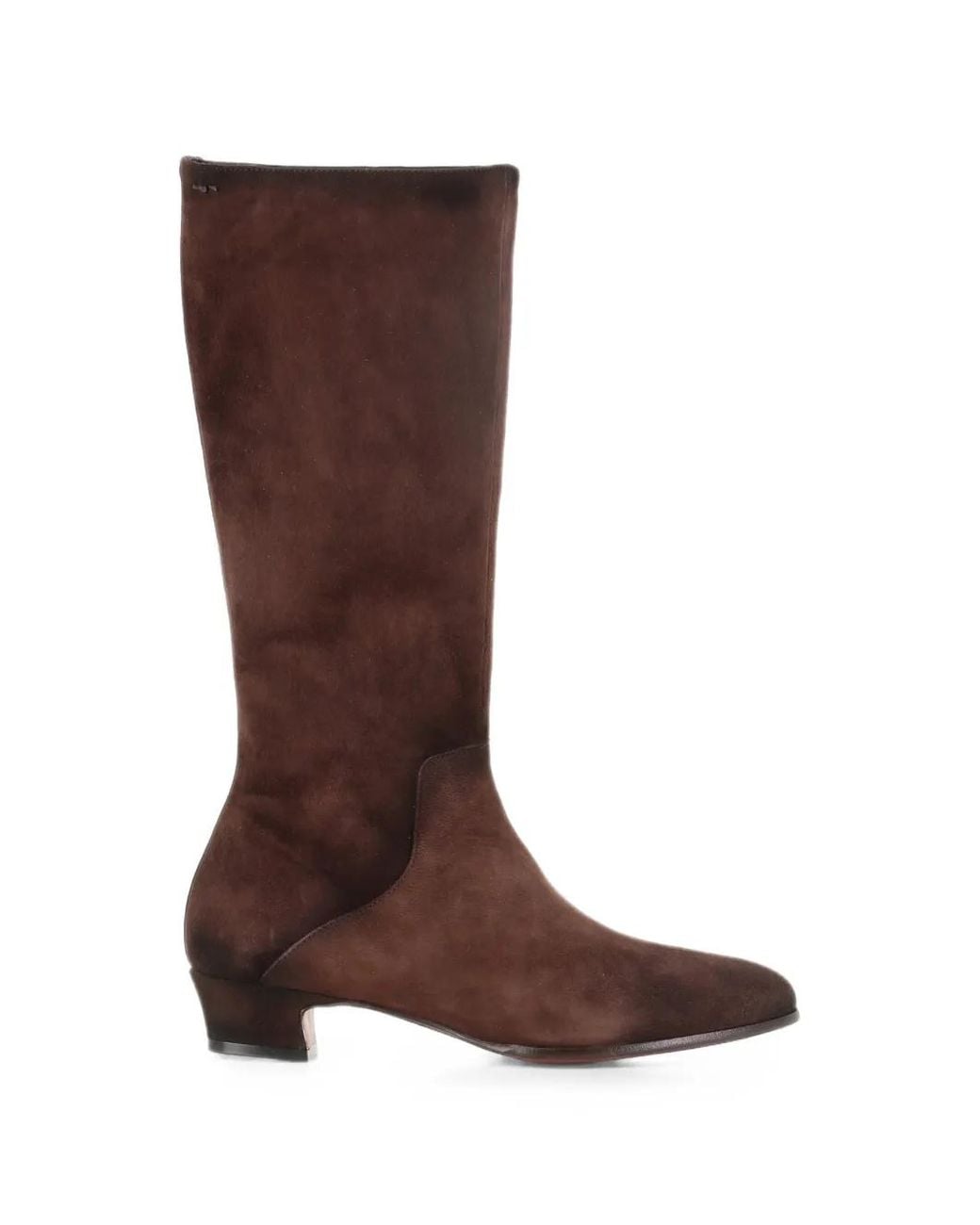 Alexander Hotto Brown Bottines En Daim À Zip Latéral