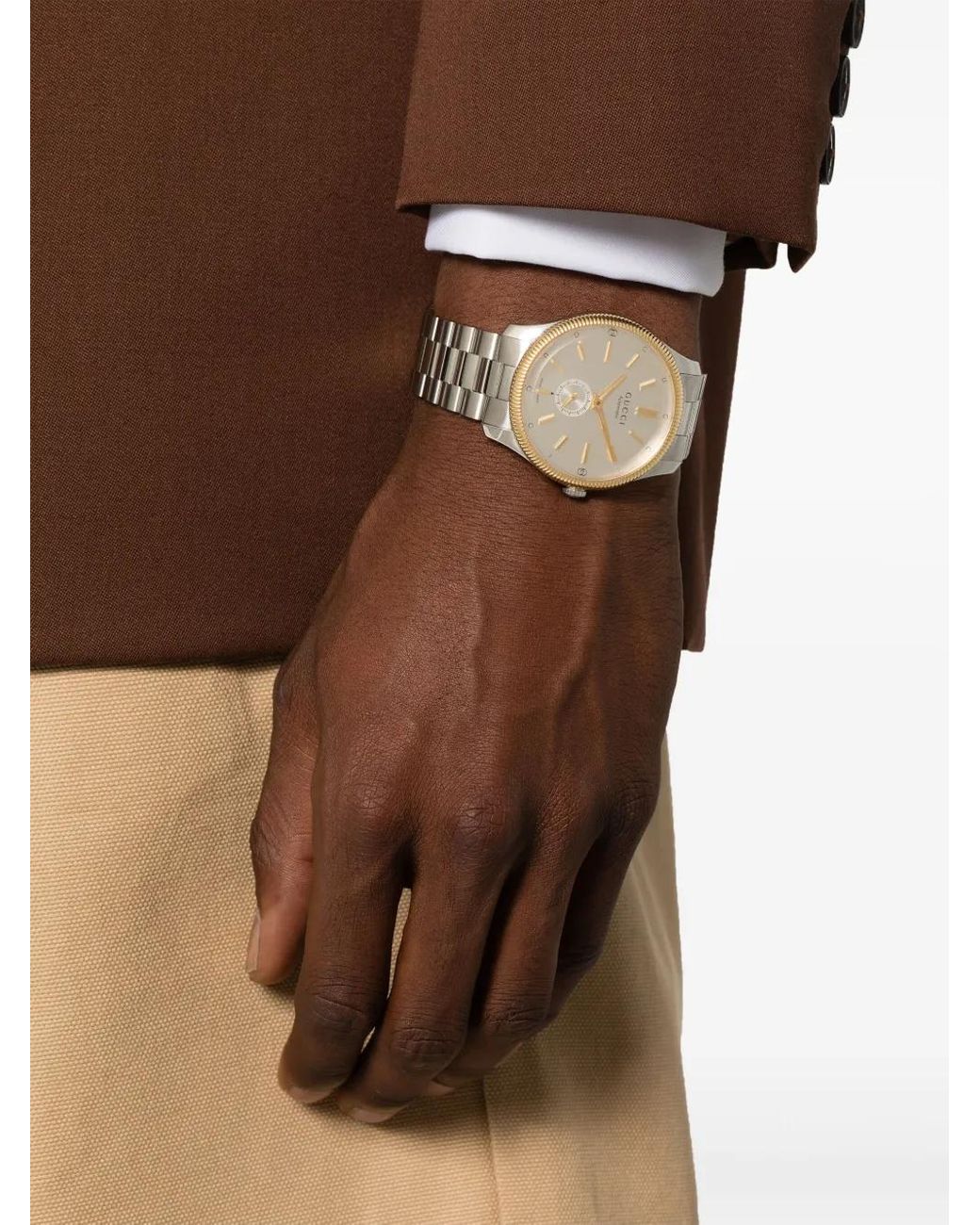 Gucci White G-Timeless 40Mm for men
