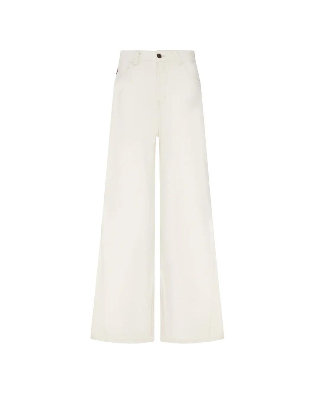 Lois White Skater Flared Jeans