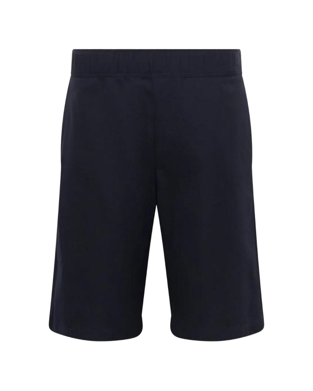 vowels Blue Wool Shorts for men
