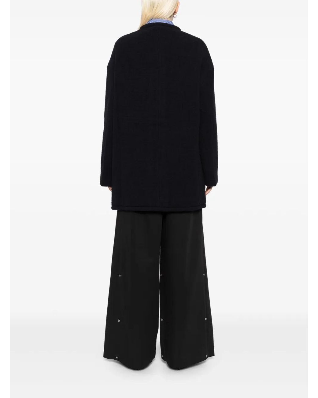 Tibi Vest Met Kraag in het Black