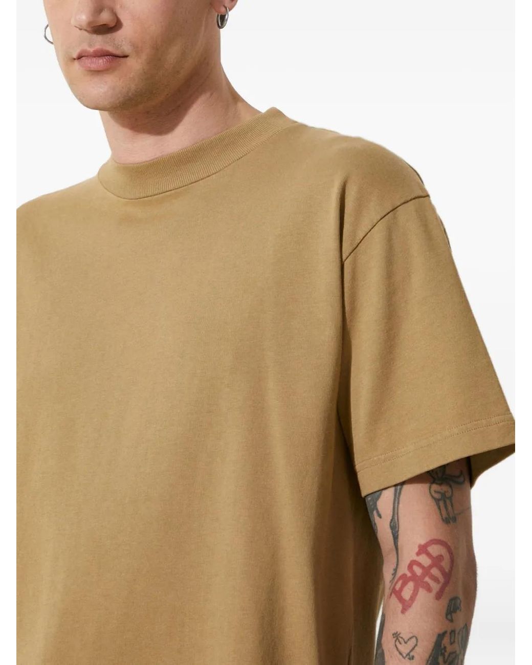 424 Natural Crew-Neck Short-Sleeve T-Shirt for men