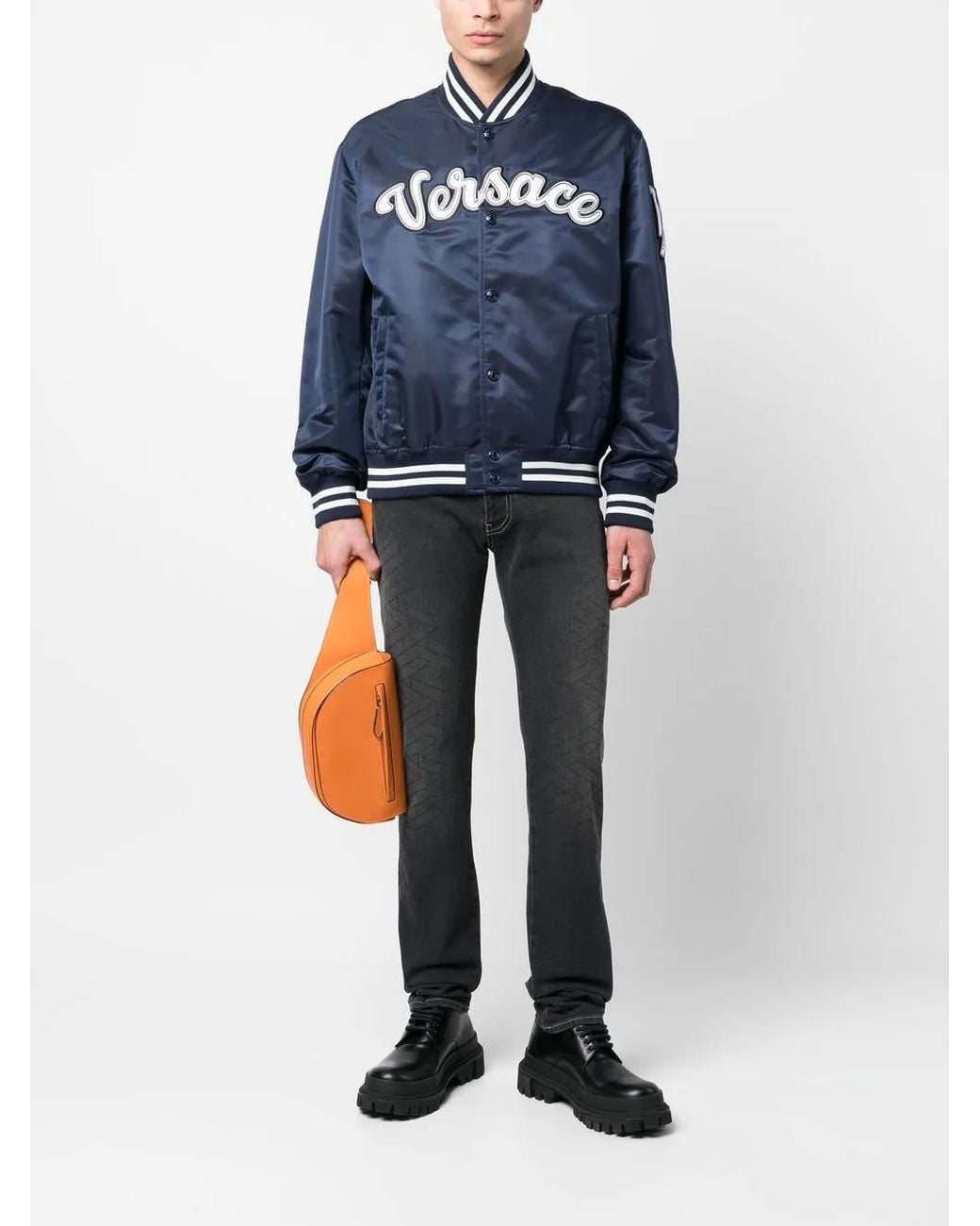 Versace Blue Jackets for men