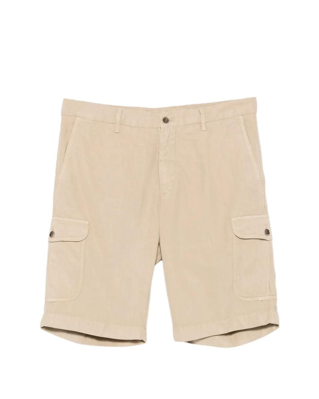 Hackett Natural Cargo-Pocket Cargo Shorts for men