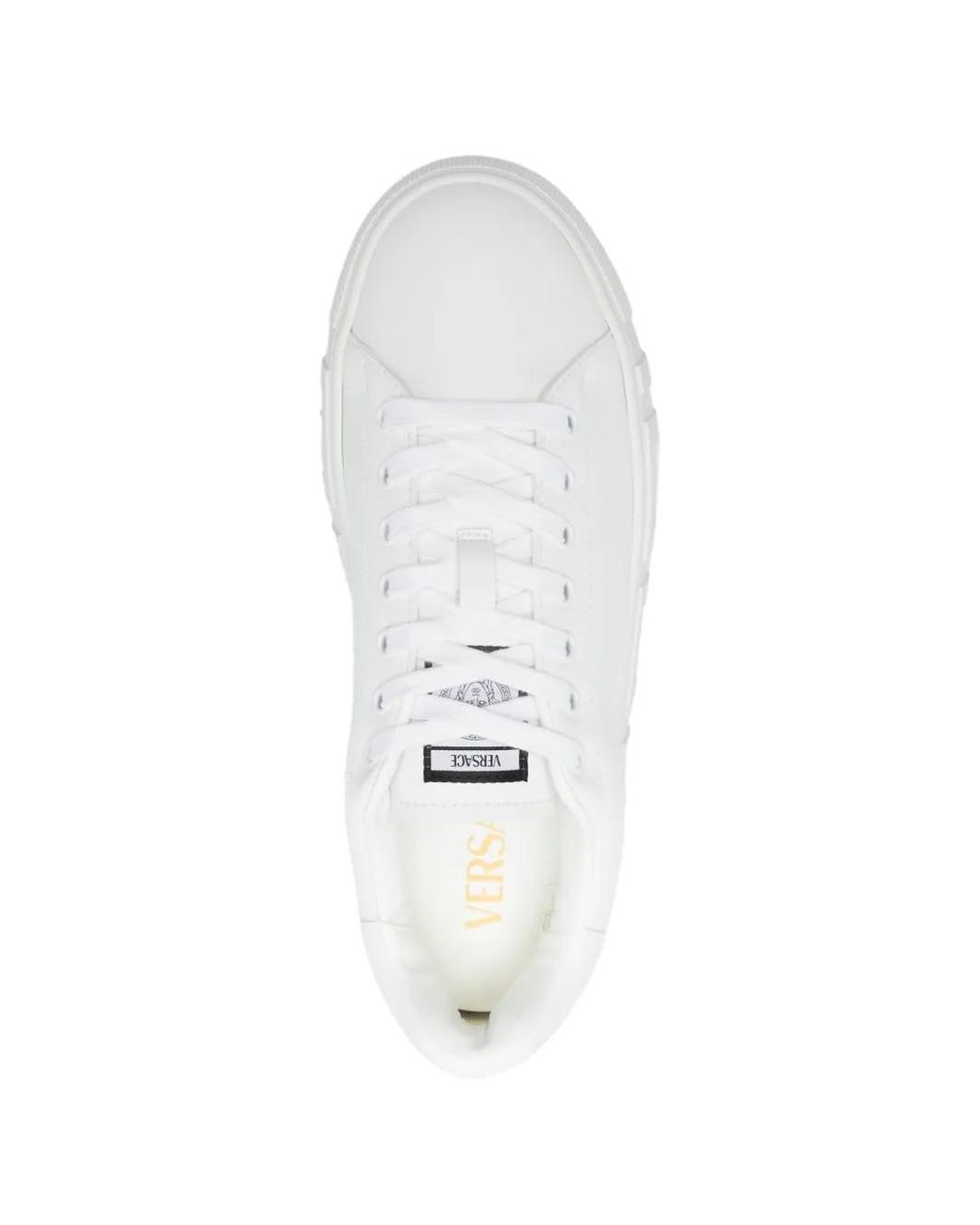 Versace White La Greca Sneakers