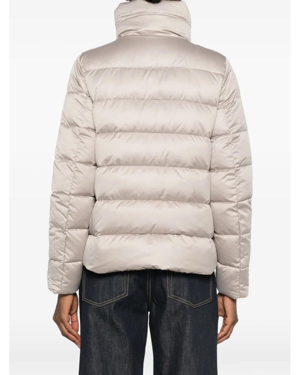 Moorer Natural Veste Matelassée Argentea