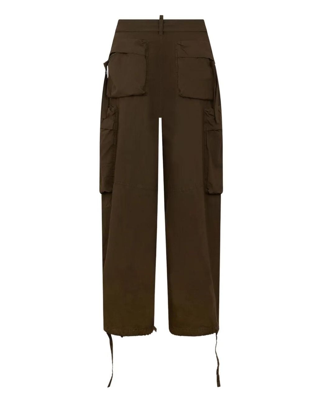 DSquared² Brown Multi-Pocket Cargo Pant