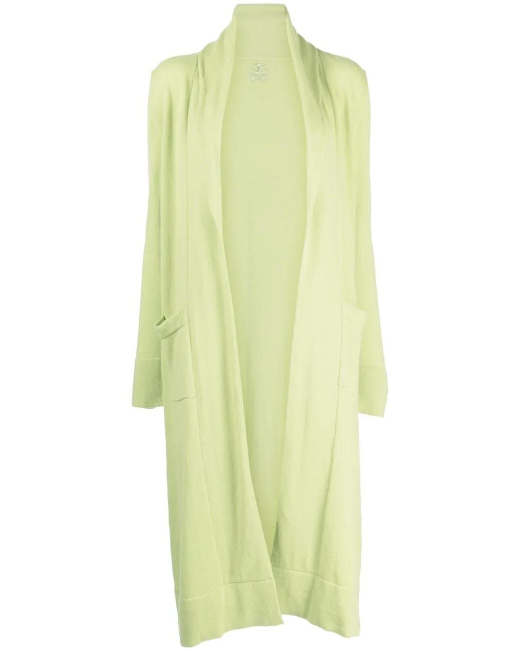 Teddy Cashmere Yellow Venzia Open-Front Cashmere Cardigan