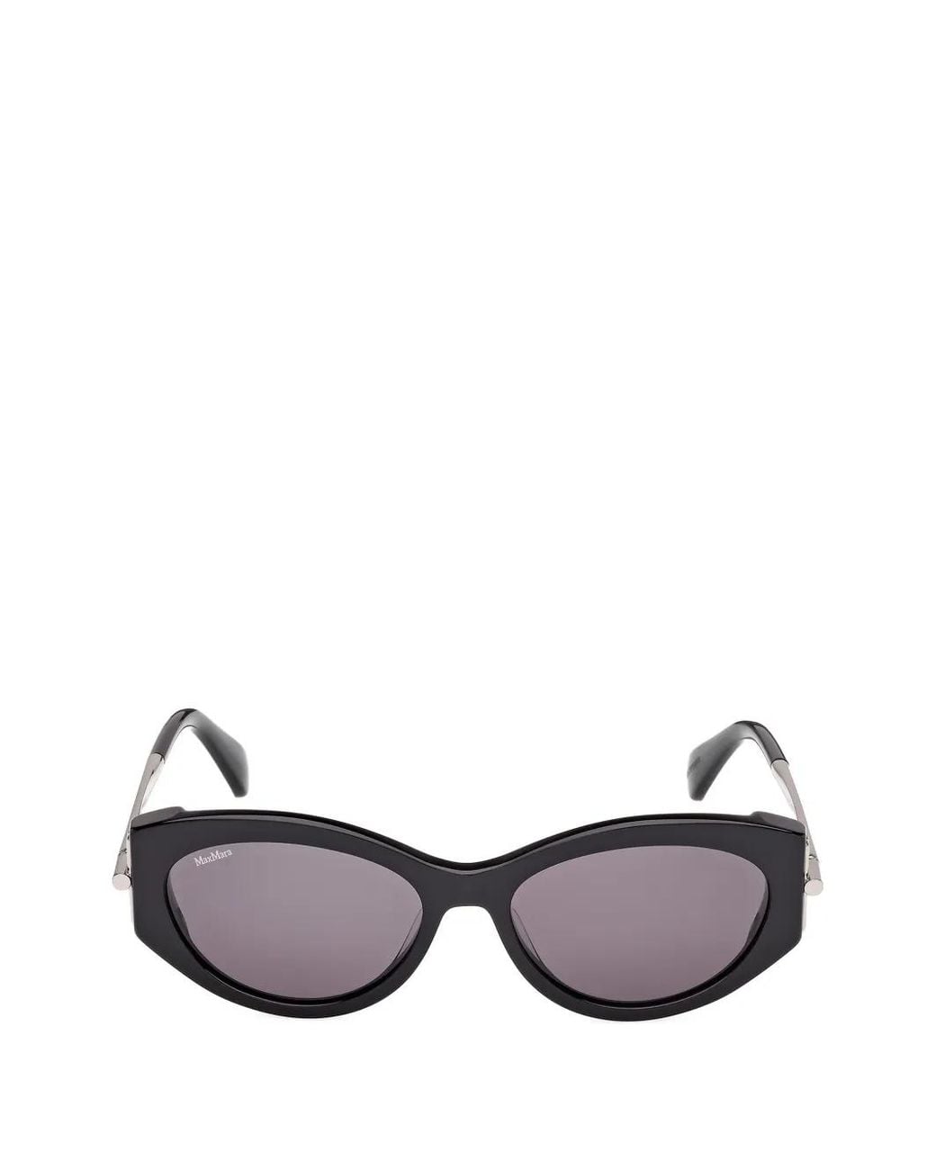 Max Mara Eyewear Black Geometric-Frame Sunglasses