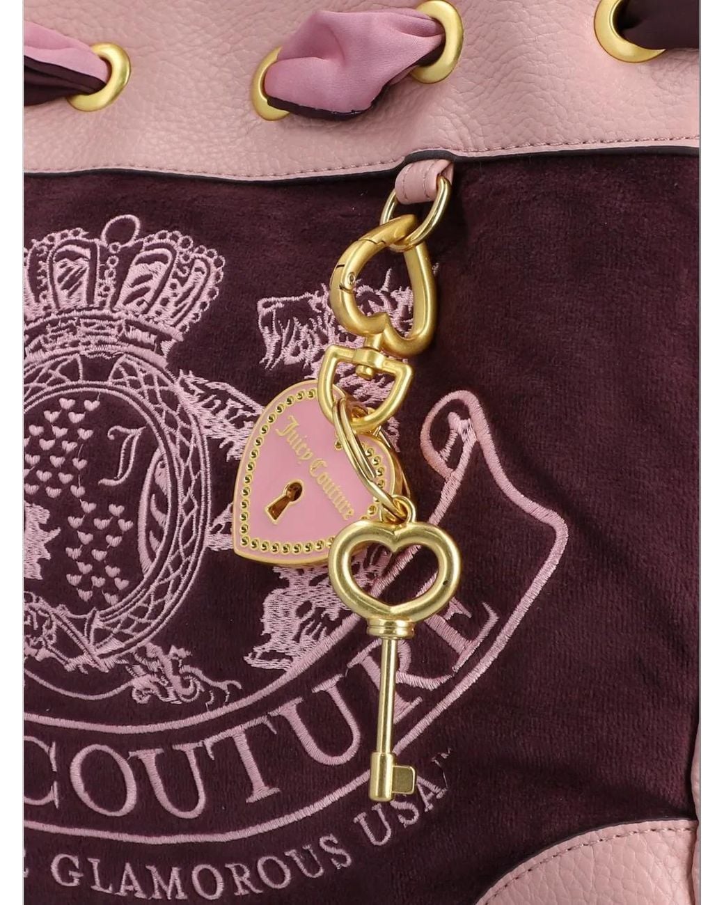 Juicy Couture Purple Daydreamer Logo-Embroidered Tote Bag