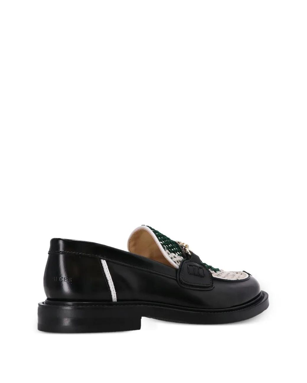 Filling Pieces Black Mocassins En Maille Ajourée for men