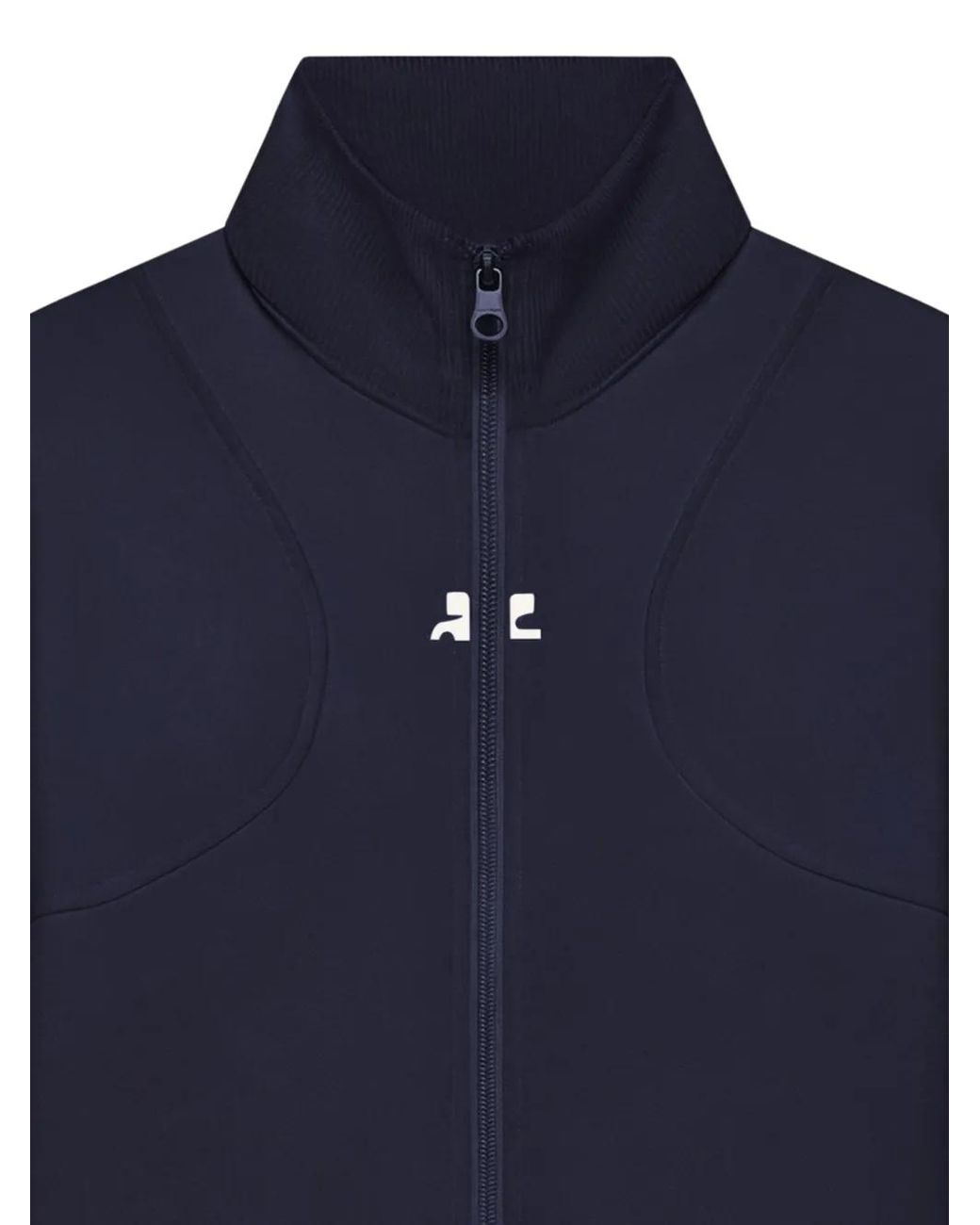 Courreges Blue Scuba-Jersey Jacket