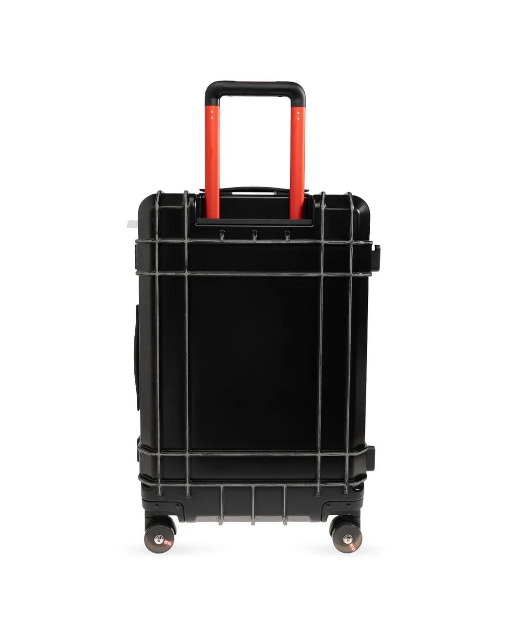 DIESEL Black Embossed-Logo Suitcase