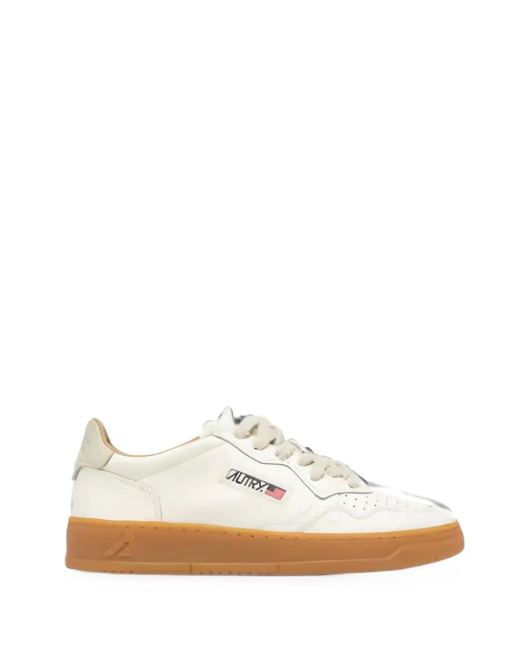 Autry White Medalist Low Leather Sneakers