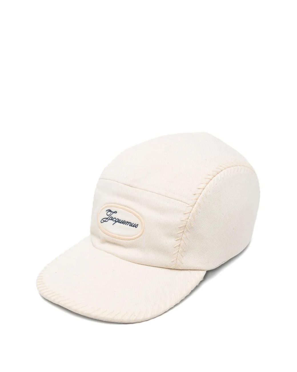 Jacquemus Natural Logo-Embroidered Cap