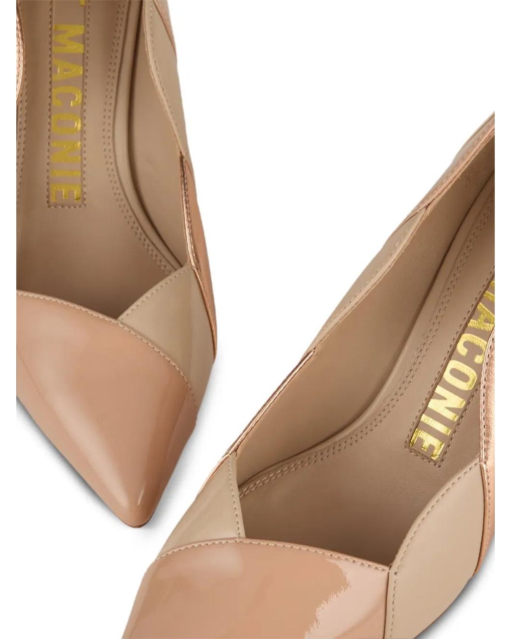 Kat Maconie Natural Divina Crystal-Embellished Scalloped Pumps