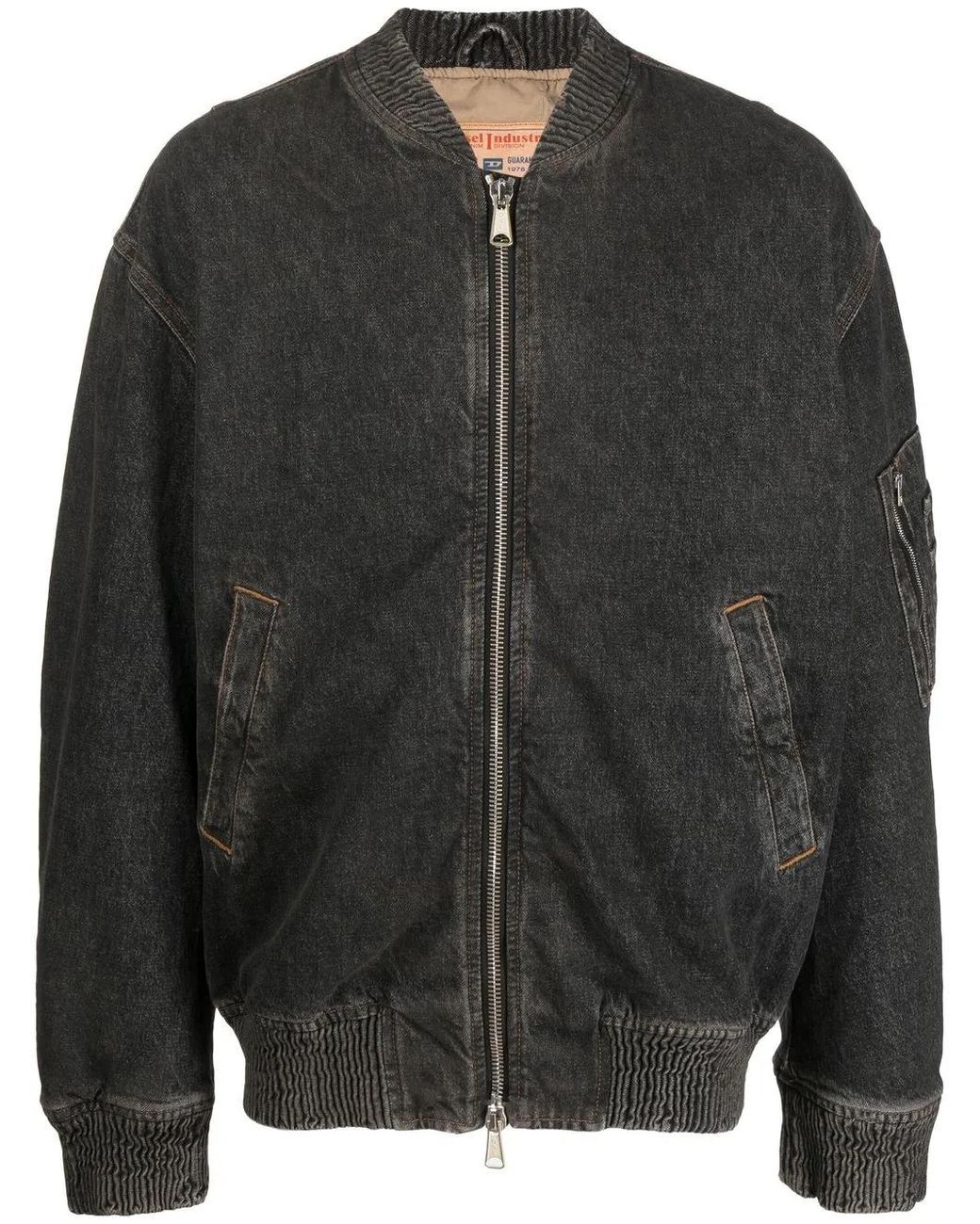 DIESEL D-Weltik Denim Bomberjack in het Black voor heren