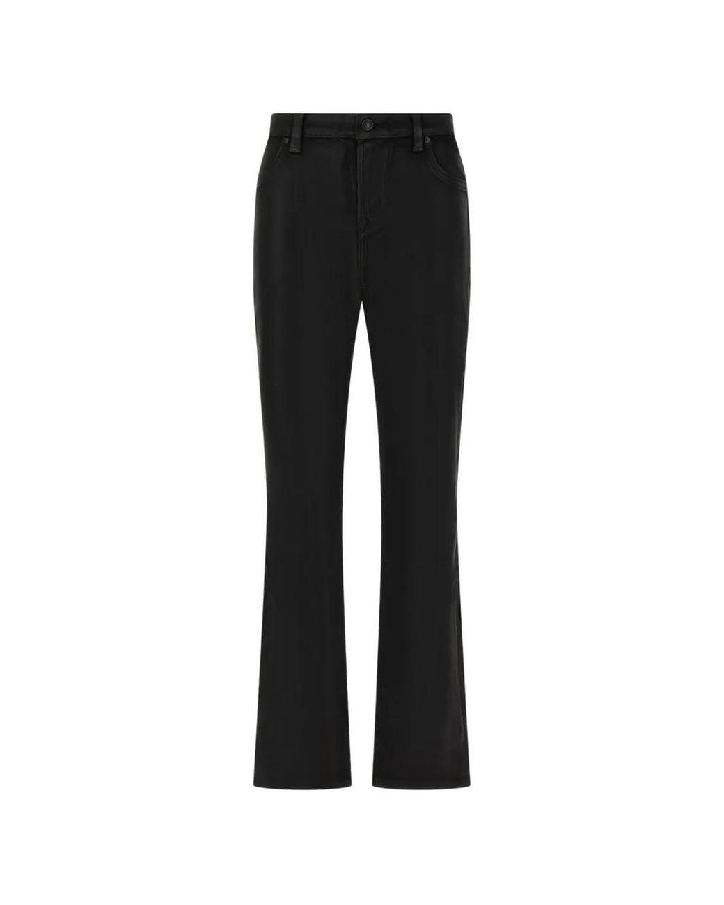 7 For All Mankind Black The Slim Coated Skinny Jeans
