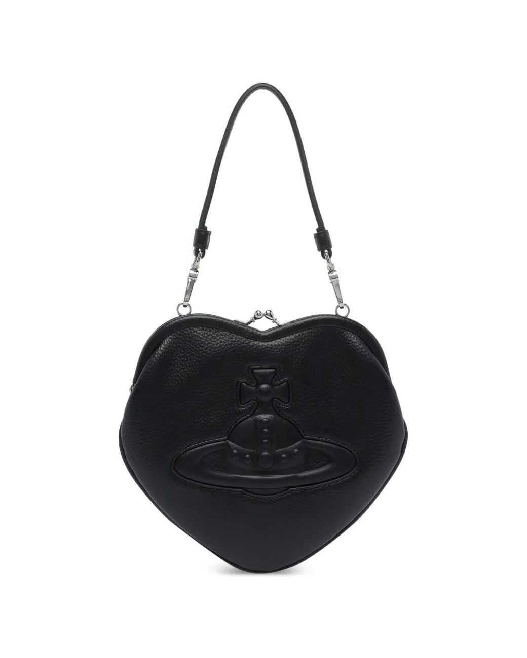Vivienne Westwood Black Belle Heart Shape Mini Bag