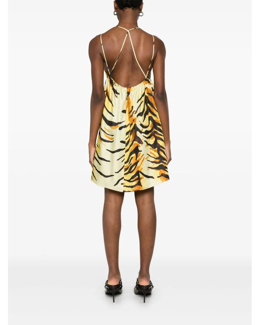 Nanushka Ceil Mini-Jurk in het Metallic