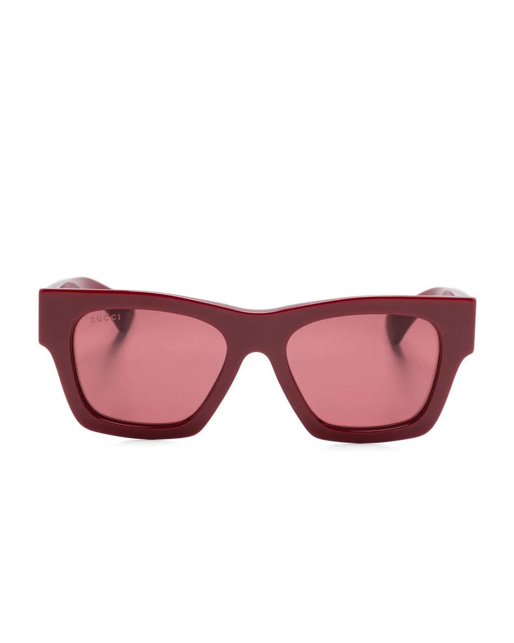 Gucci Pink Logo-Lettering Sunglasses