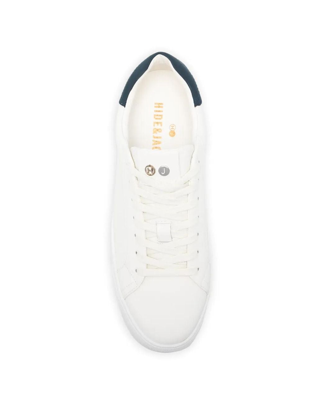 HIDE & JACK White Panelled Sneakers
