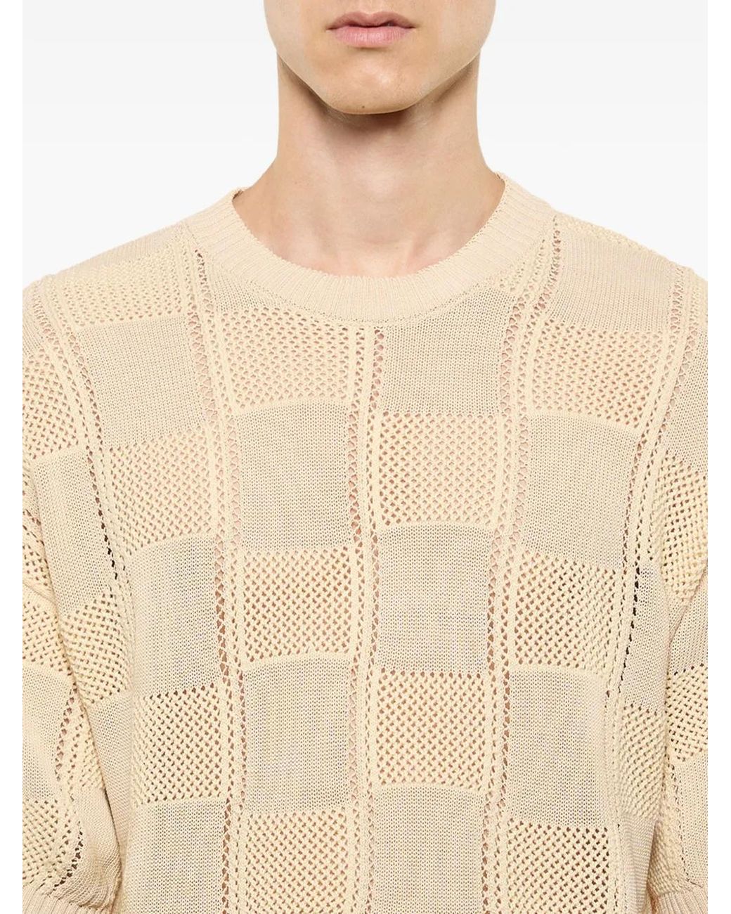 T-Shirt À Carreaux Laneus pour homme en coloris Natural