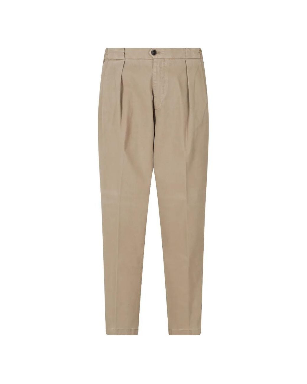 Briglia 1949 Natural Portobello Pleated Trousers for men