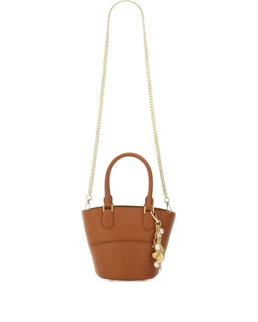 Self-Portrait White Bucket Top-Handle Tote Bag