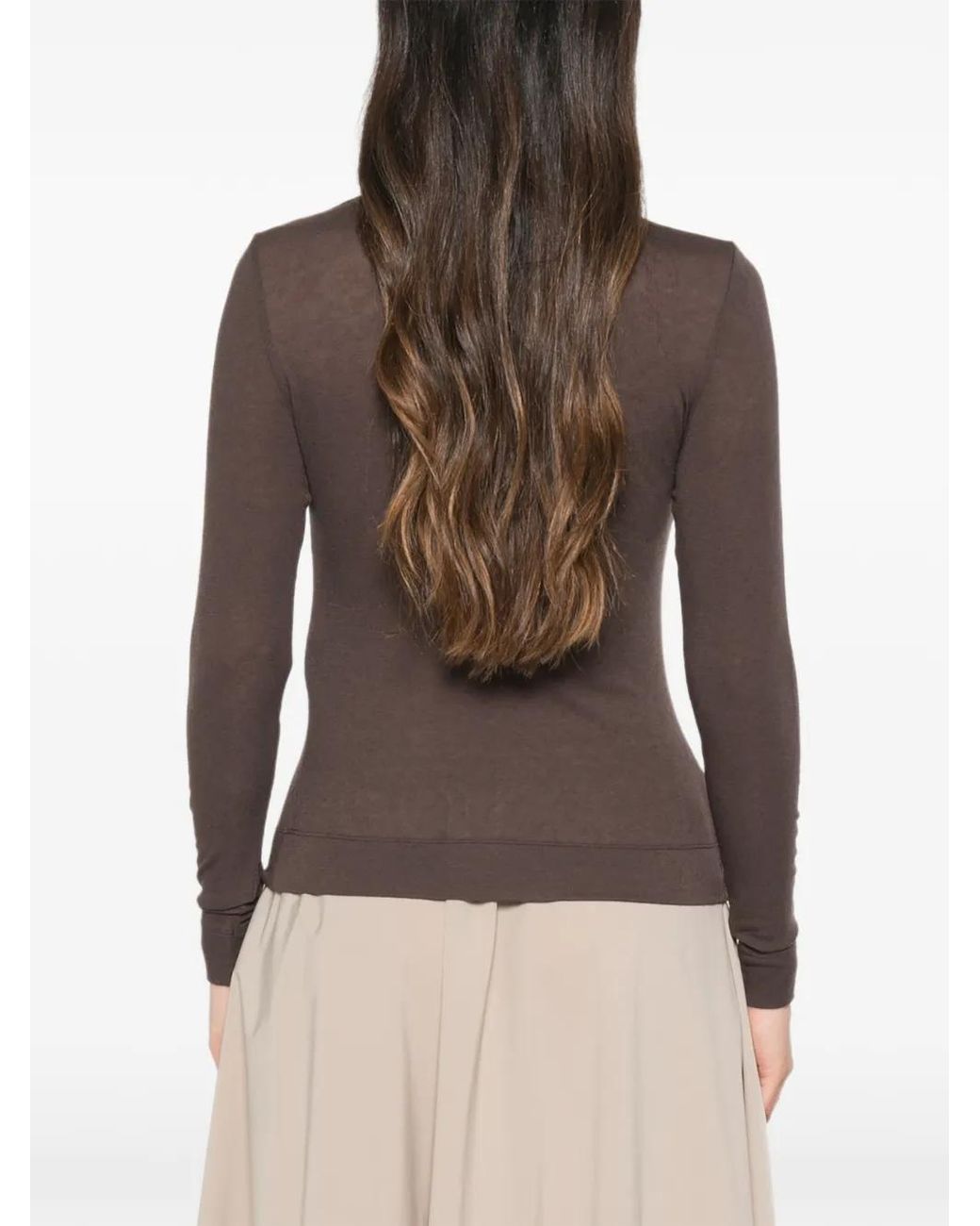 Pull À Col Roulé Herno en coloris Brown