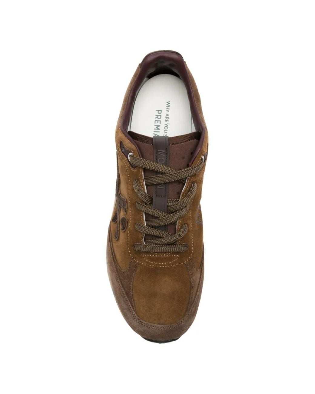 Premiata Brown Color Block Moerun Sneakers for men