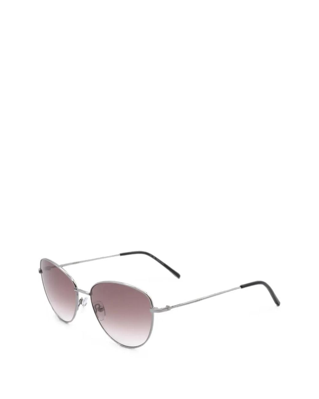 DKNY Gray Lunettes De Soleil À Monture Pilote