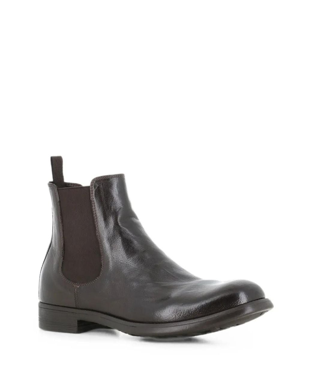 Officine Creative Gray Elasticated-Panel Pull-Tab Boots for men
