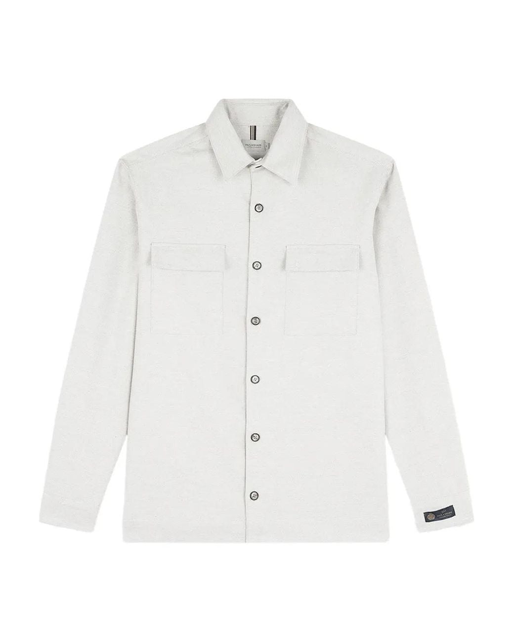 Paul & Shark White Flap-Pocket Shirt Jacket for men