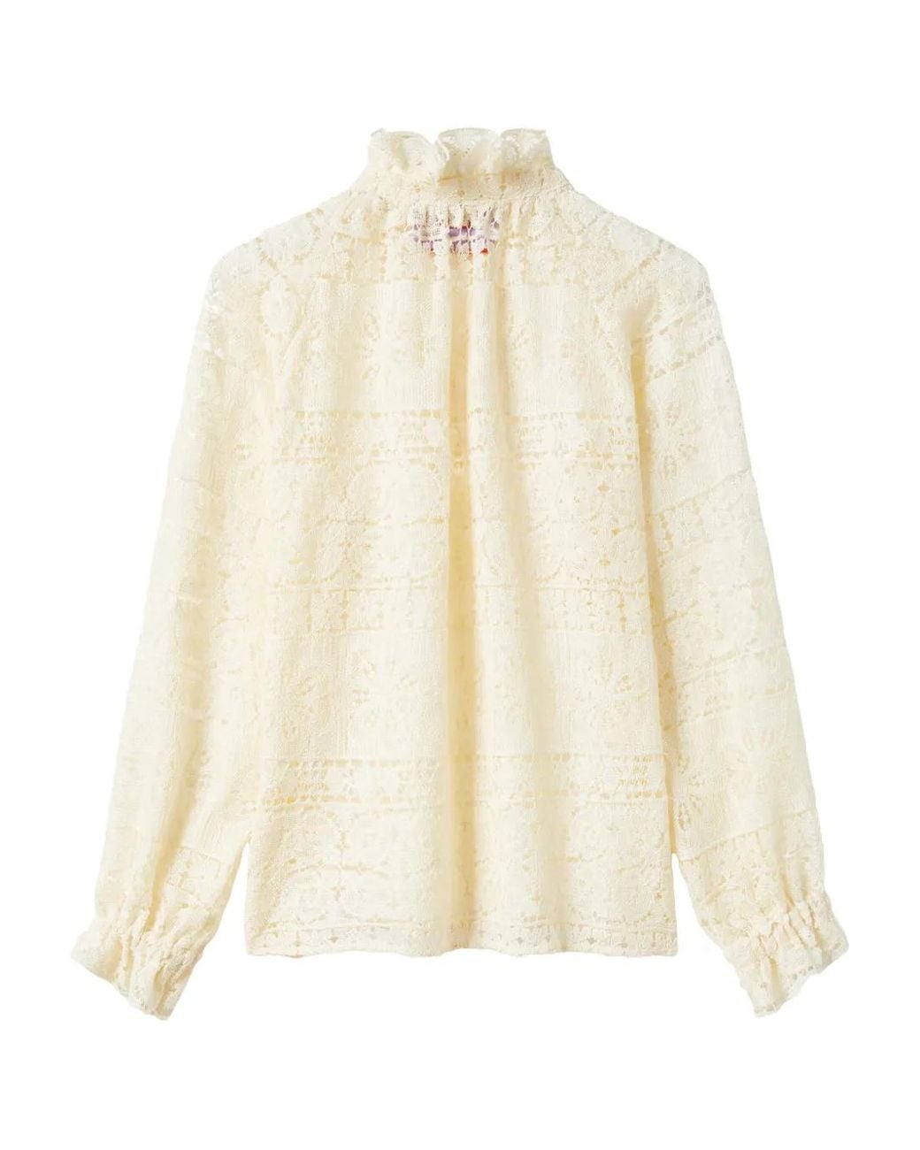 LaDoubleJ White Bluse Mit Rüschen
