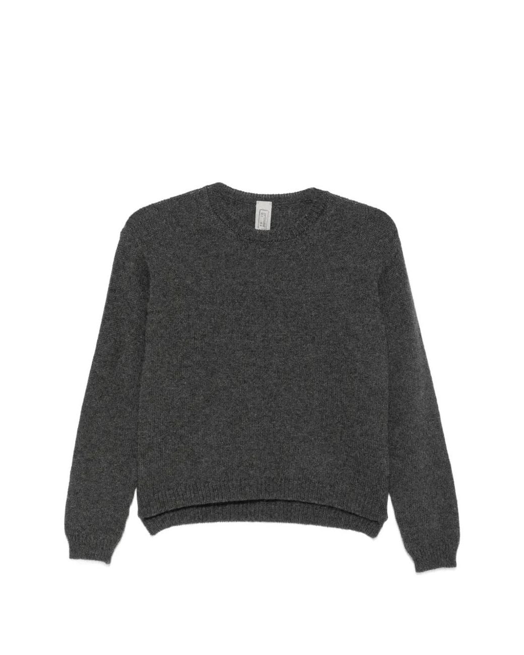 Private 0204 Black Crew Neck Long-Sleeve Sweater