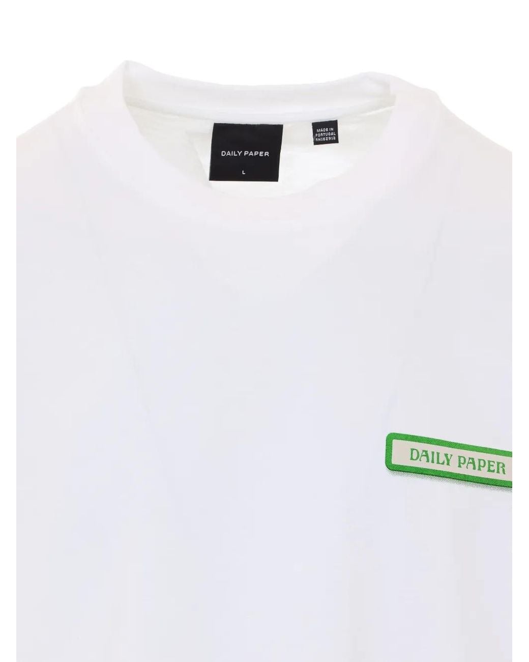 Daily Paper White Logo Graphic T-Shirt for men