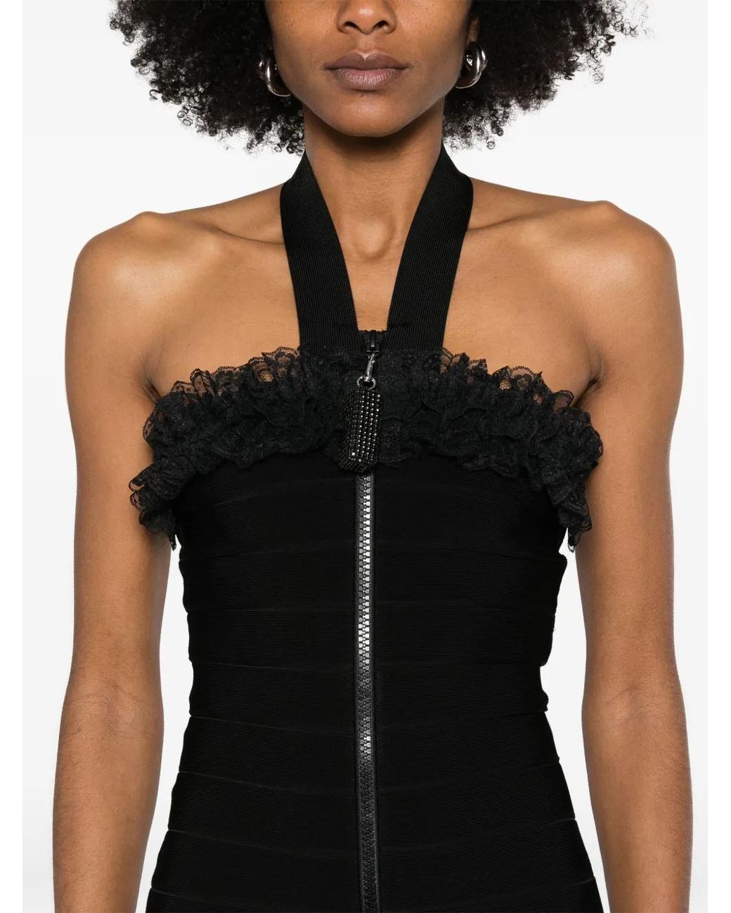 Self-Portrait Black X Christopher Kane Knit Midi Dress