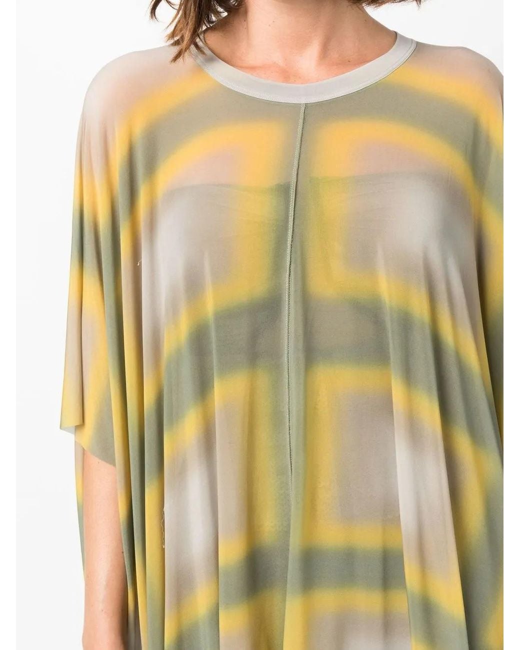 Top Minerva Drapeado Rick Owens de color Yellow