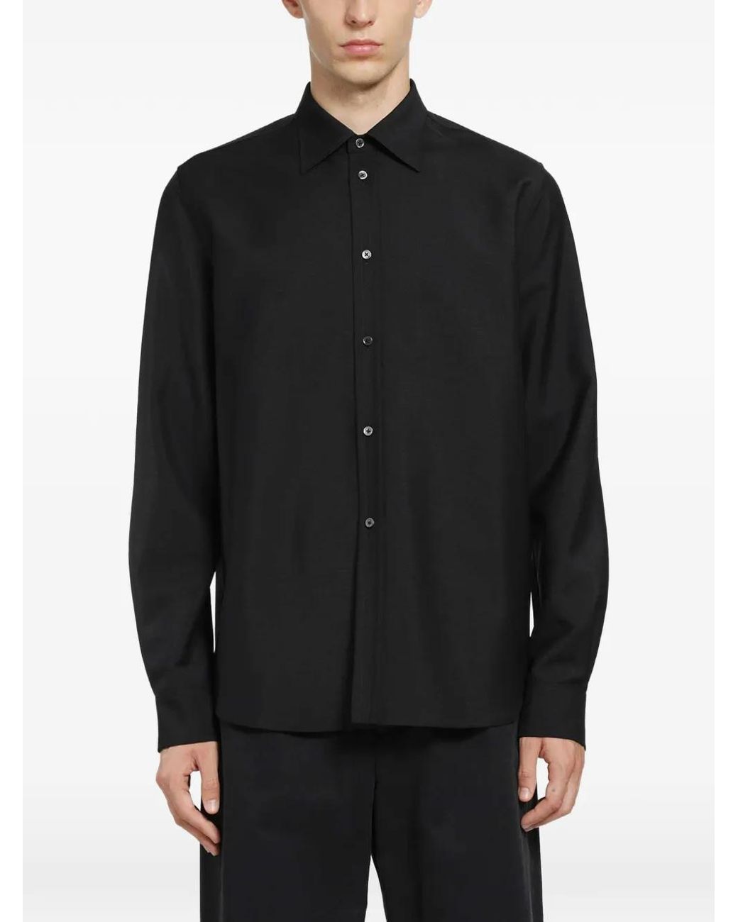 Camicia di Jil Sander in Black da Uomo