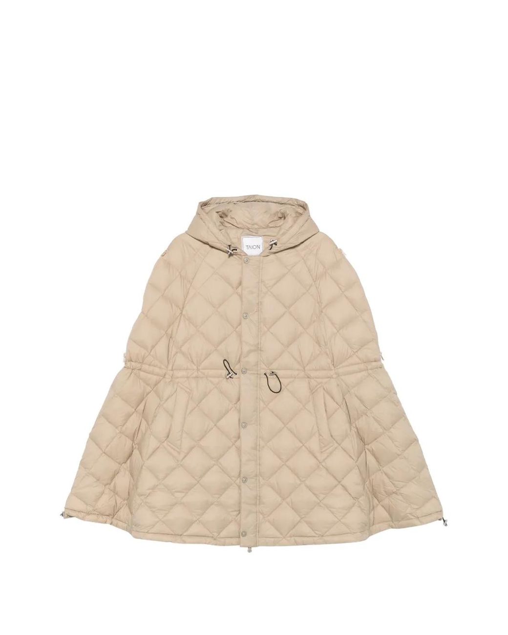 Taion Natural Quilted Hooded Jacket