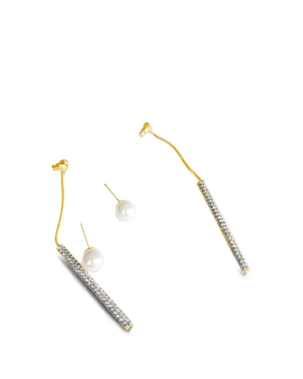 Hzmer Jewelry White Faux-Pearl Drop Earrings