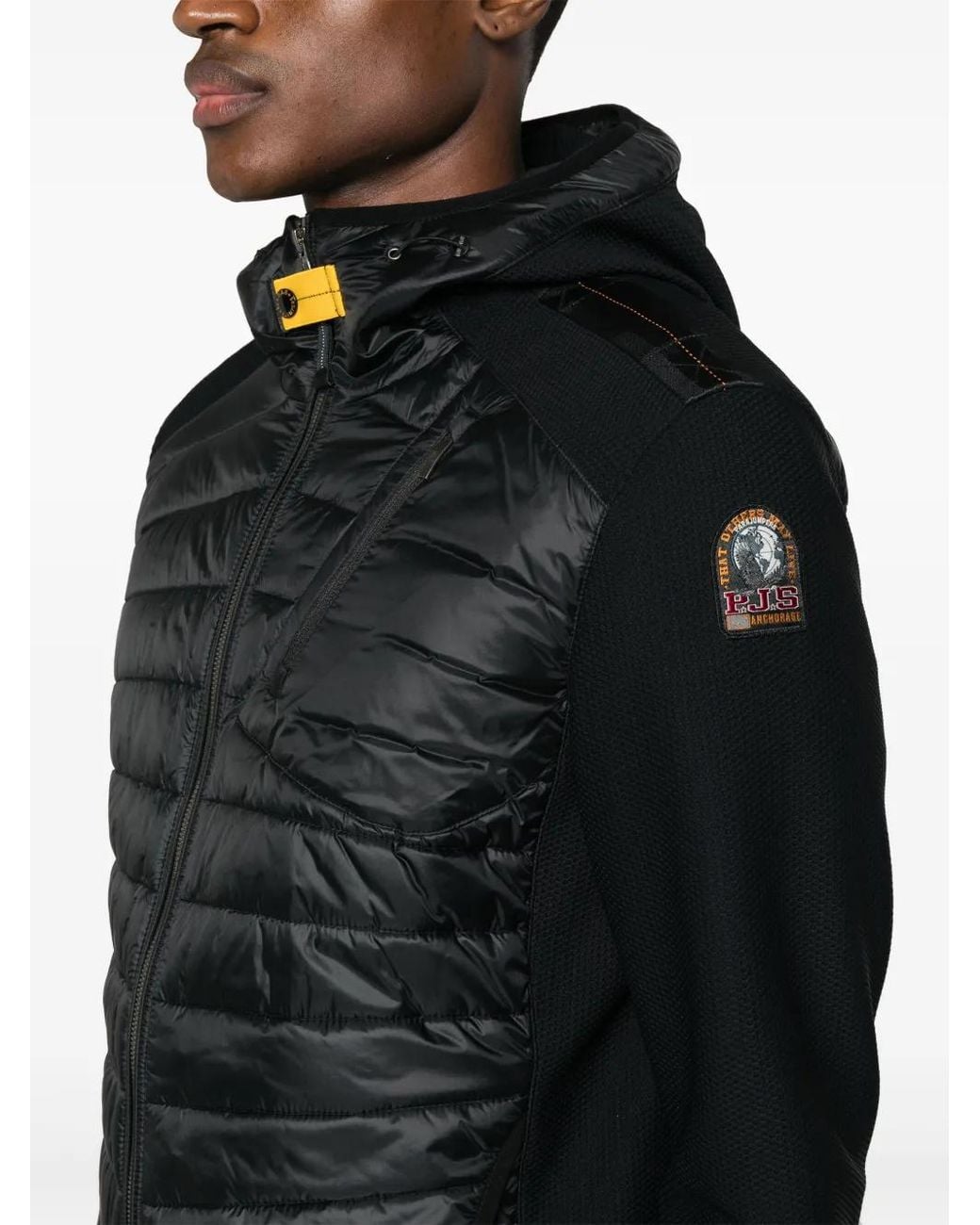 Parajumpers Black Nolan Padded Jacket for men
